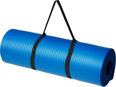 Extra Thick Exercise Yoga Mat with Carrying Strap