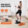 Stair Stepper, Mini Stepper for Exercise at Home, Hydraulic Fitness Stepper with Resistance Bands, Full Body Workout Cardio Equipment