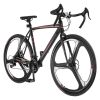 Road Bike, 700C Wheels Racing Bike, SHIMANO 21 Speeds Drivetrain System City Commuter Road Bicycle, Urban Adult Sport Bike with Carbon Steel Frame