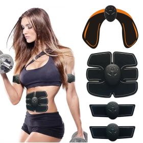 EMS Hip Muscle Stimulator Fitness Lifting Buttock Abdominal Arms Legs Trainer Weight Loss Body Slimming Massage With Gel Pads (Color: ABS Arms Set)