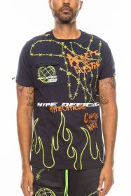 Weiv Hype Official Print Tshirt (Color: NAVY, size: 3XL)