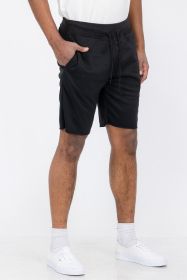 Raw Cut Sweat Shorts (Color: Black Camo, size: M)