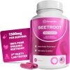 Rosabella Organic Beet Root Capsules - 1300mg Beet Root Powder Aids Healthy Circulation & Vitality, Non-GMO, Beet Root Supplement - 60 Capsules