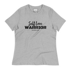 Women's relaxed t-shirt Self Love Warrior (Color: Athletic Heather, size: M)