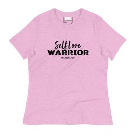 Women's relaxed t-shirt Self Love Warrior (Color: Heather Prism Lilac, size: L)