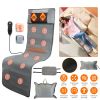 Fresh Fab Finds Full Body Electric Massage Mat with Heat Vibration Massage Pad Cushion Back Massage Mattress Chair Pad with Neck Massage Pillow with 1