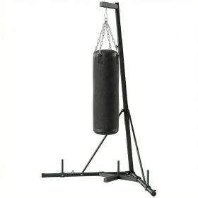 Punching Bag with Stand for Adults, 72.8"-90.9" Height Adjustable Freestanding Boxing Stand with Canvas Sandbag, Black (Option: Black-1825x105x330 mm)